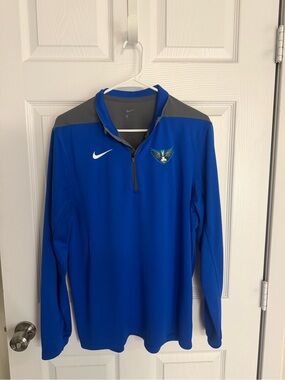 Nike Blue Dallas Wings Quarter-Zip Pullover with Embroidered Logo